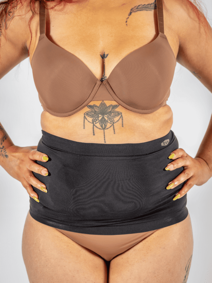 Bandeau pour stomie femme noir