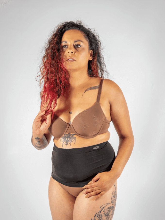 Bandeau pour stomie femme quotidien, coloris noir